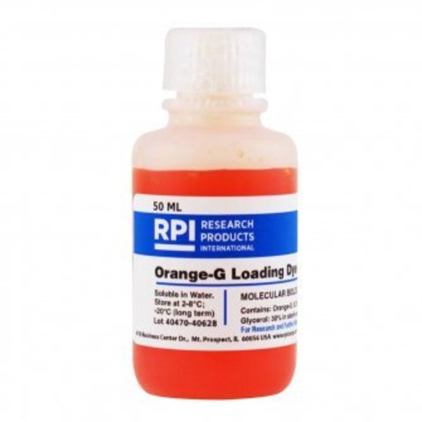 Rpi Orange-G Loading Dye 6X Solution, 50 ML O21200-50.0